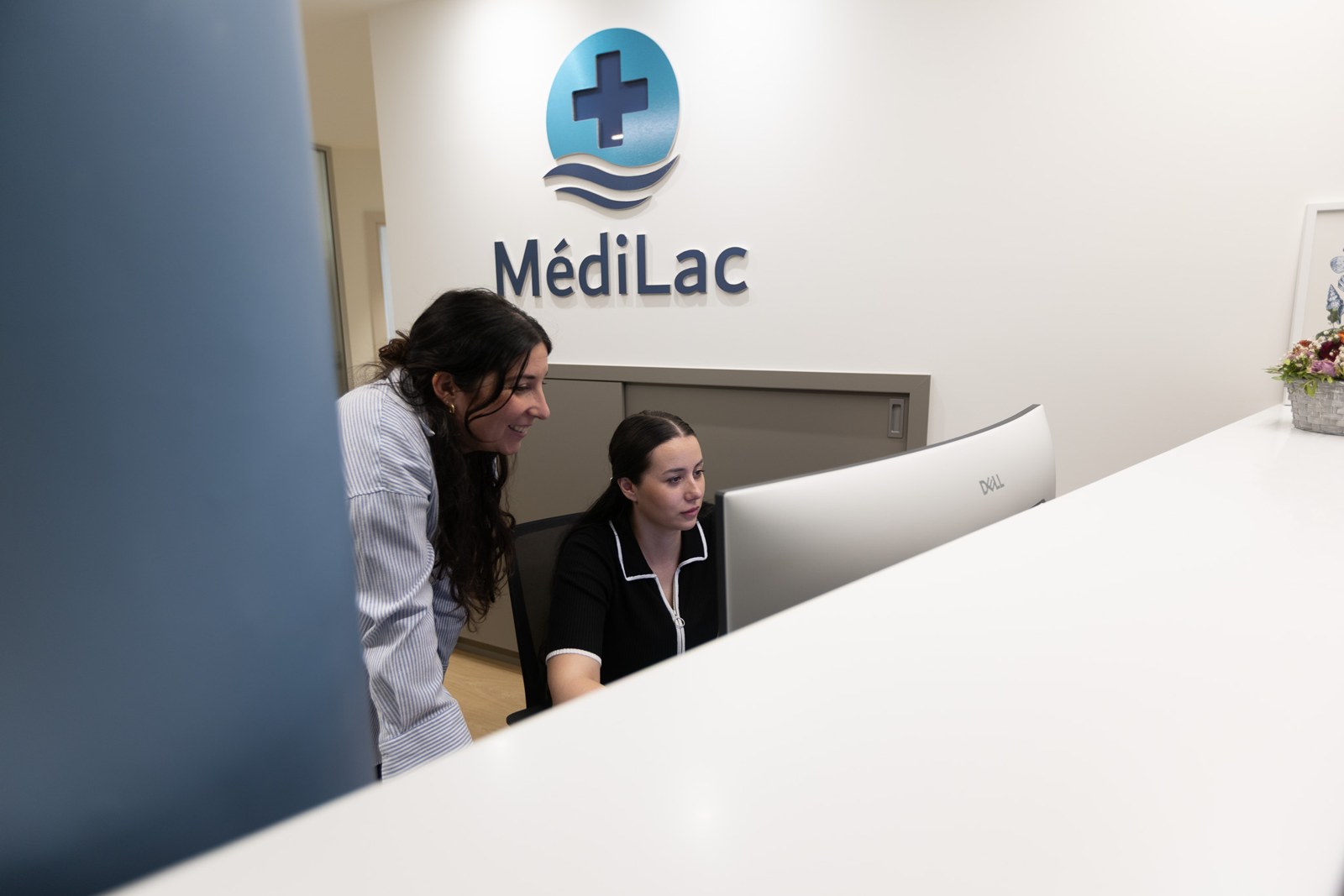 L’accueil des patients par l’équipe du cabinet